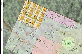 Fig. 1. GIS map of the LWF site Bettlachstock(canton Bern). 