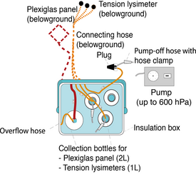 Graphic: Sampling procedure for soil solution at the LWF sites. 